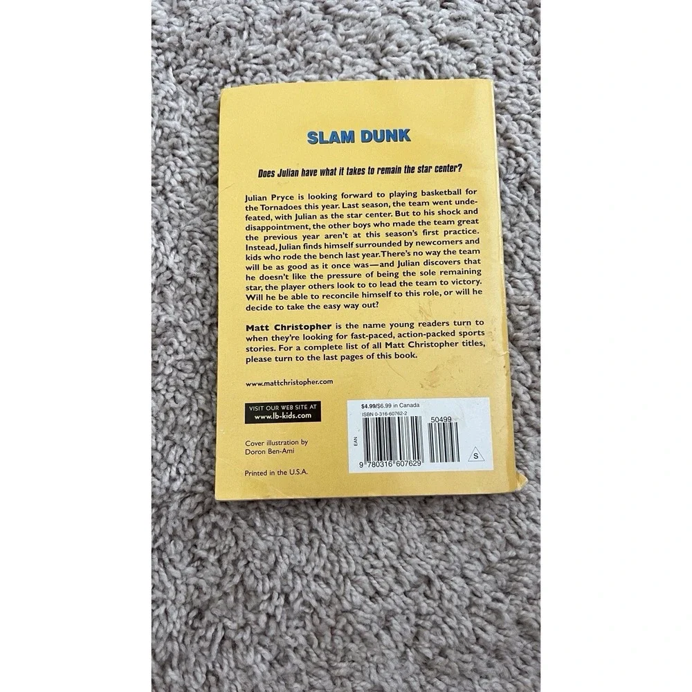 Slam Dunk by Matt Christopher (2004,‎ Trade Paperback)